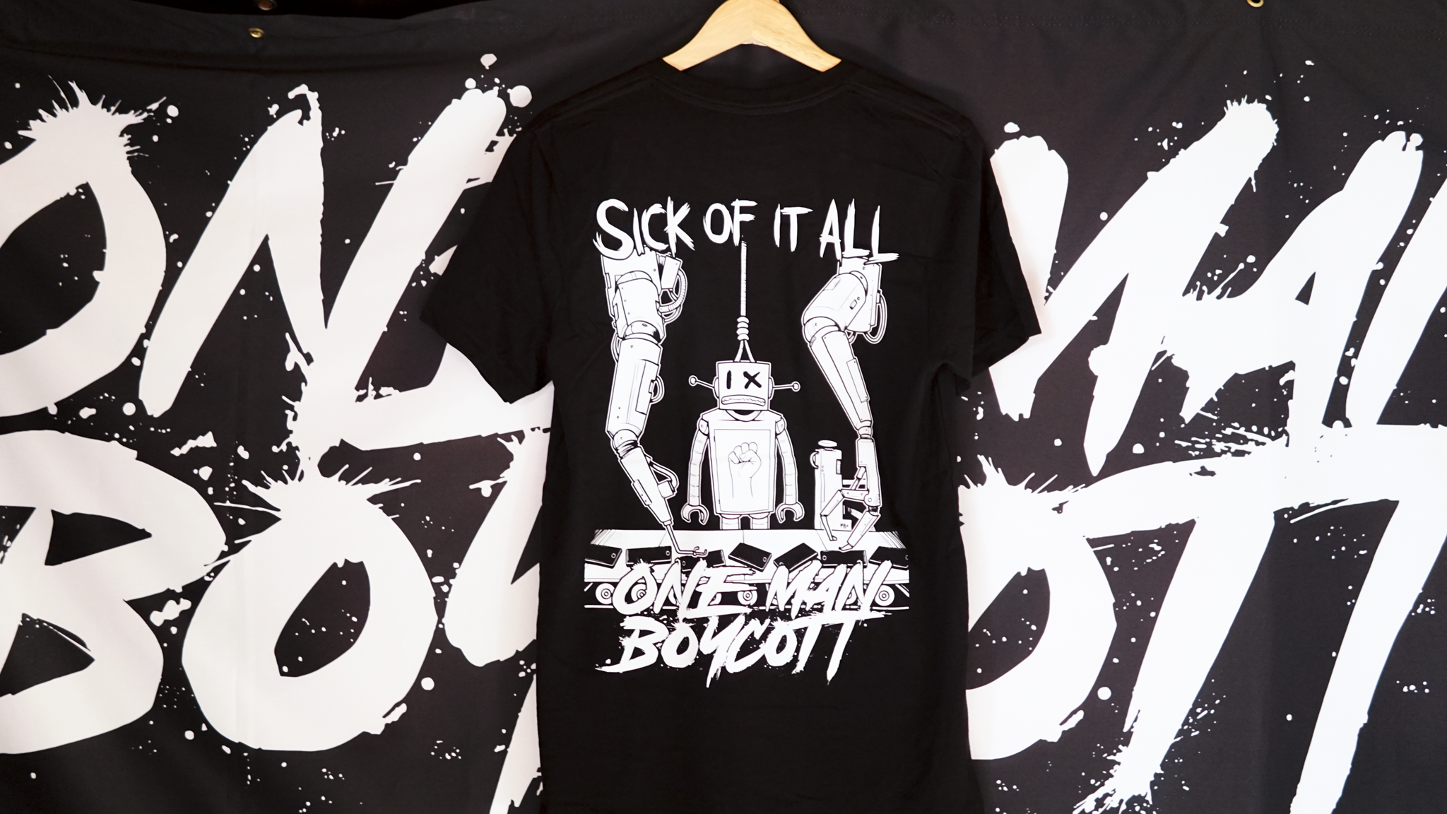 Sick Of It All Robot T-Shirt – One Man Boycott