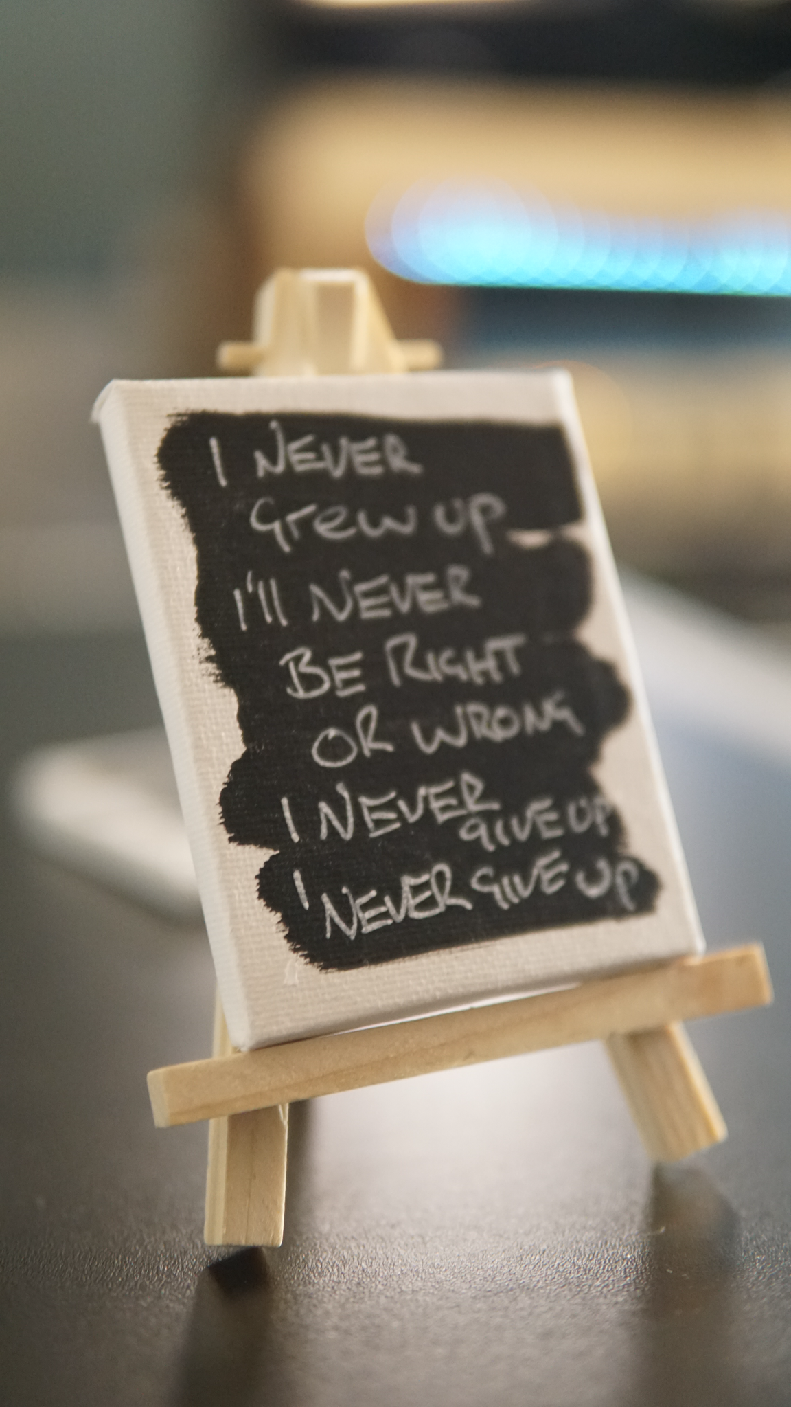 Hand Made Mini Canvas & Easel